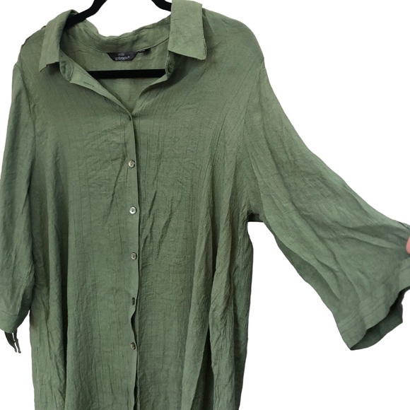 Mlle Gabrielle Olive Green Casual Dress size 2x - Picture 9 of 9